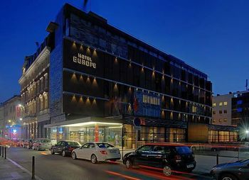 Hotel Front - Evening or Night